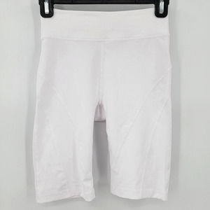 Free People Movement Women's XS White Biker Baby Athletic Biker Shorts Yoga